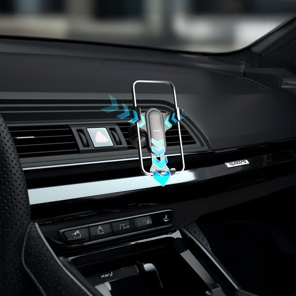 Lenyes CR181 360 Degree Rotating Ventilation Design Car Phone Holder - 6