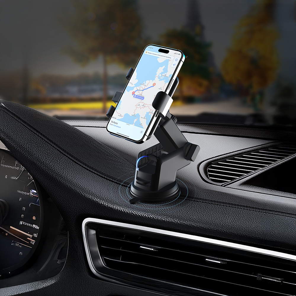 Lenyes CR195 Anti-Shake 360° Rotatable Telescopic Suction Cup Design Car Phone Holder - 5