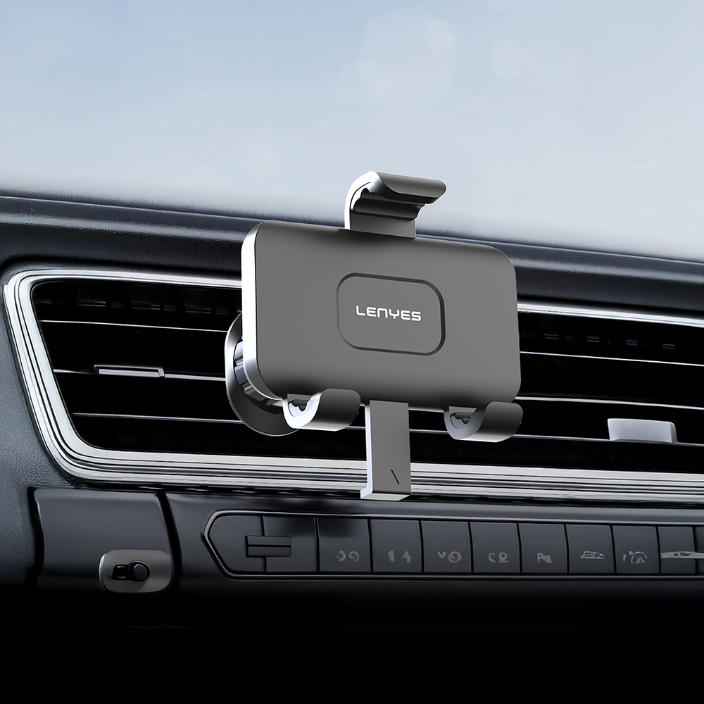 Lenyes CR196 360° Rotating Ventilation Design Car Phone Holder - 4