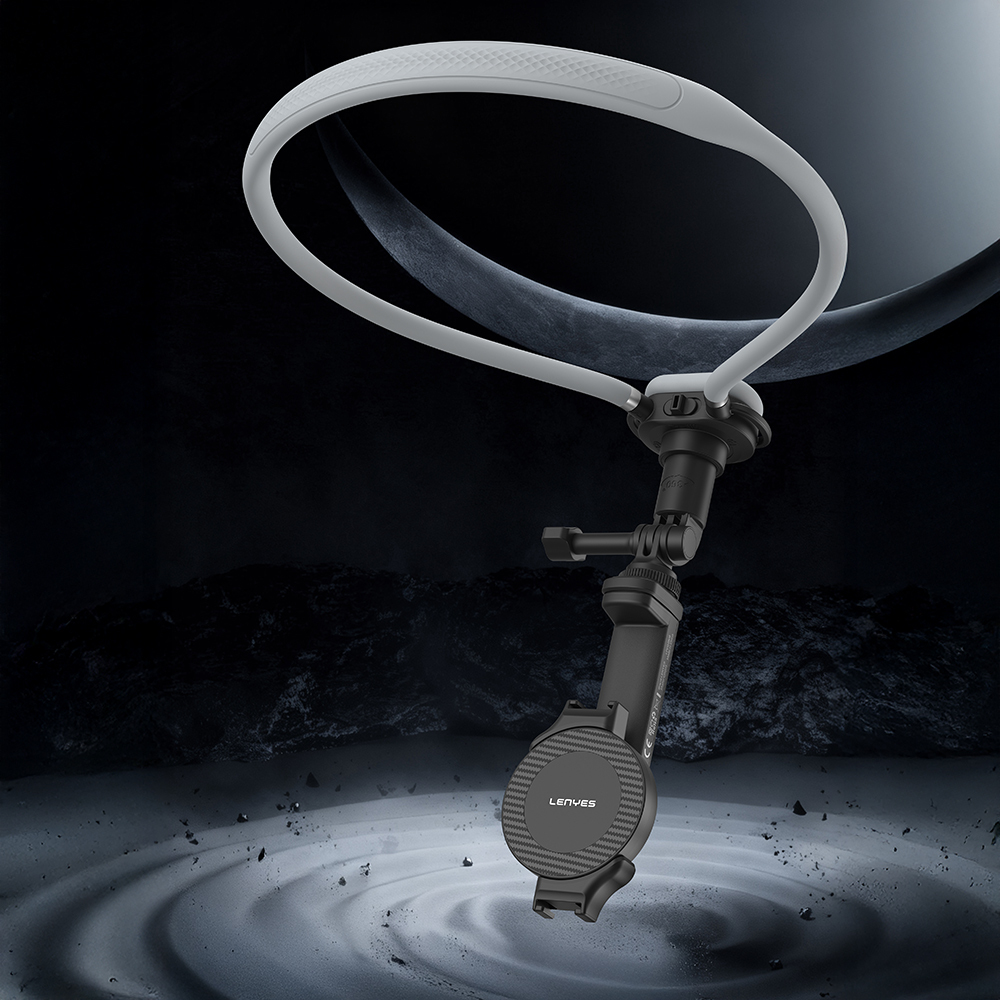 Lenyes CR203 2in1 Hands-Free Magnetic Neck Strap Phone Holder - 4