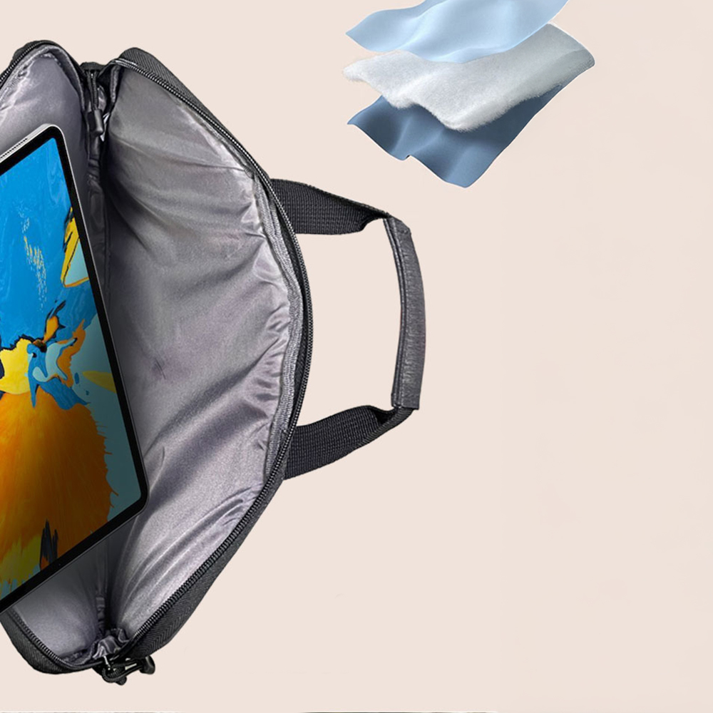 Lenyes LB509 Cleo Protect Pro Serisi Darbe Emici Su Geçirmez Polyester Kumaş 15.6 inç Laptop Çantası - 7
