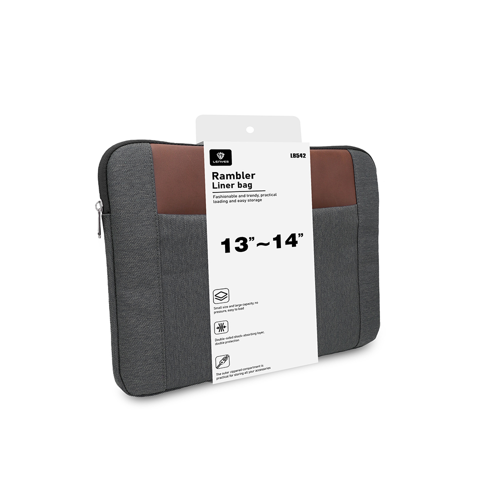 Lenyes LB542 Rambler Serisi Su Geçirmez Polyester Kumaş 13-14 inç Laptop Çantası - 3