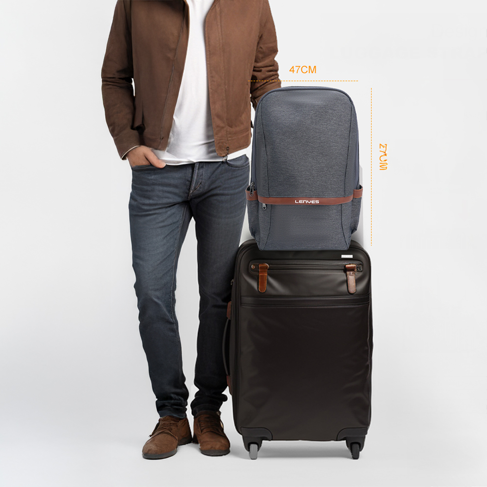 Lenyes LB545 Rambler Serisi Polyester Kumaş Su Geçirmez Sırt Çantası - 3