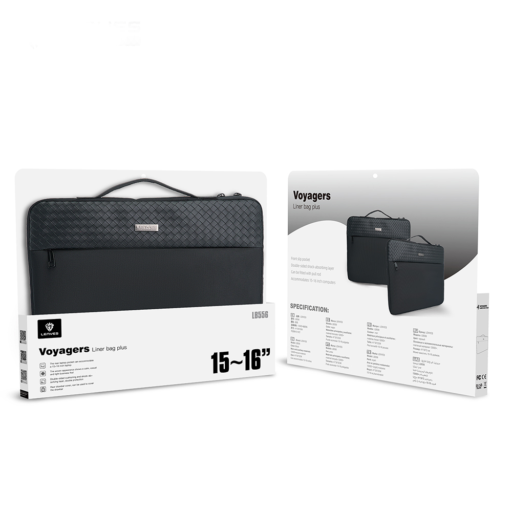 Lenyes LB556 Voyagers Serisi 1200D Su Geçirmez 15-16 inç Laptop Çantası - 9