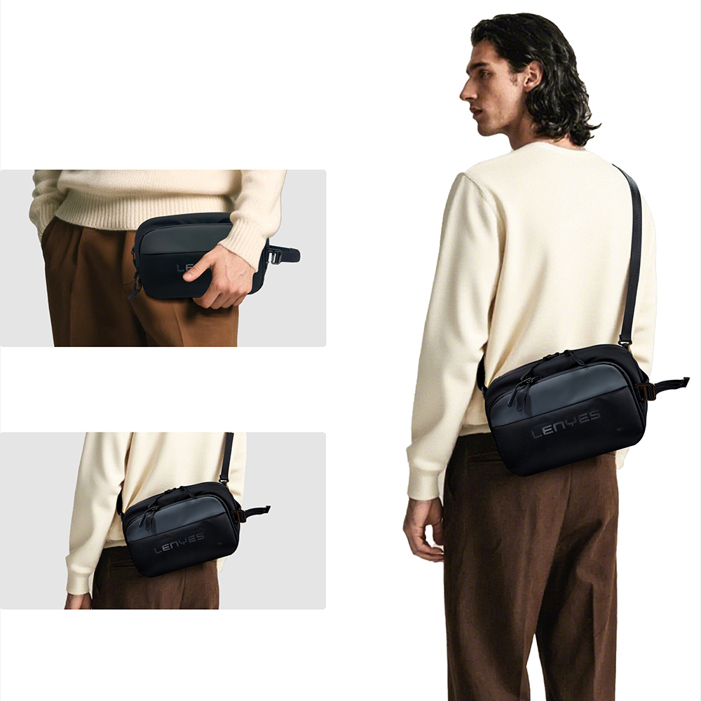 Lenyes LB561 Waterproof Wear and Scratch Resistant Crossbody Accessory Bag 25.5cm - 7