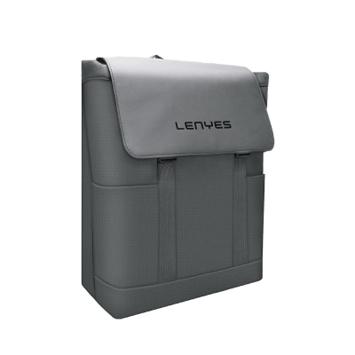 Lenyes LB567 Dreamer Backpack Plus Serisi Su Geçirmez Deri Tasarımlı Omuz Askılı Sırt Çantası Siyah