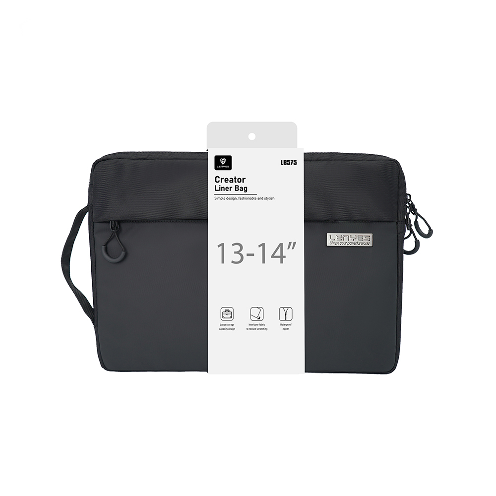 Lenyes LB575 Creator Series Shock Absorbing Waterproof Polyester Fabric 13-14 inch Laptop Bag - 3