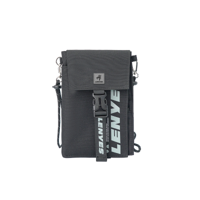 Lenyes LB582 Roamer Series Multi-Purpose Waterproof Polyester Fabric Adjustable Shoulder Strap Crossbody Bag Grey