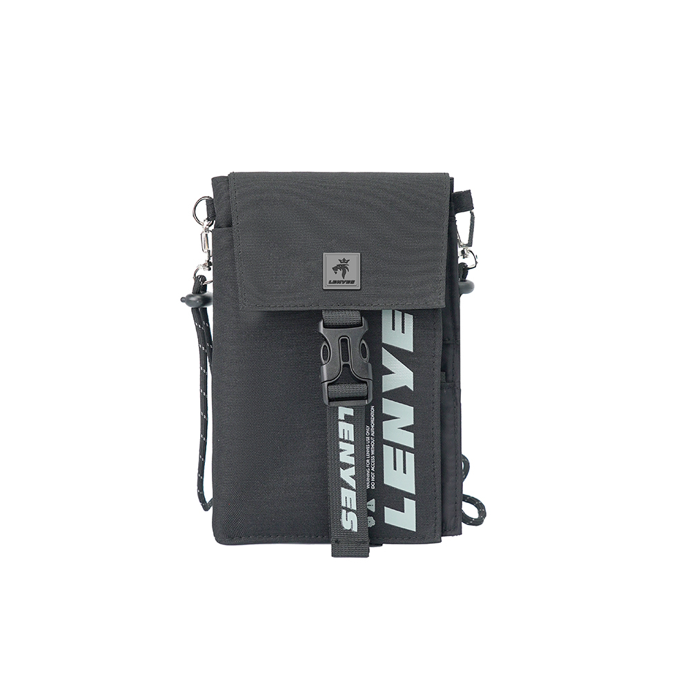 Lenyes LB582 Roamer Serisi Çok Amaçlı Su Geçirmez Polyester Kumaş Ayarlanabilir Omuz Askılı Çapraz Vücut Çantası - 2