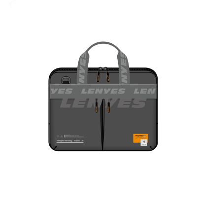 Lenyes LB591 500D Kumaş Su Geçirmez 15-16 inç Laptop Çantası Gri