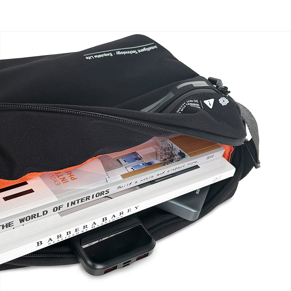 Lenyes LB594 Innovator Crossbody Serisi Manyetik Tokalı 500D Su Geçirmez Kumaşlı Çapraz Vücut Çantası - 4