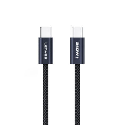 Lenyes LC522 Type-C to Type-C Fast Charging Data and Charging Cable 240W 1.2M Black