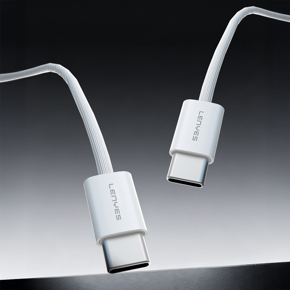 Lenyes LC526 Type-C to Type-C Akıllı Çip Koruma Özellikli Data ve Şarj Kablosu 60W 1.2M - 3