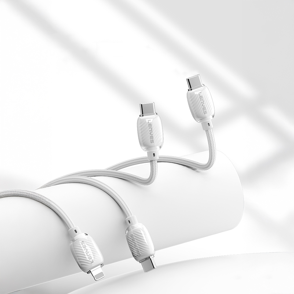 Lenyes LC536 Type-C to Type-C PD Braided Design Fast Charging Data and Charging Cable 60W 1M - 4