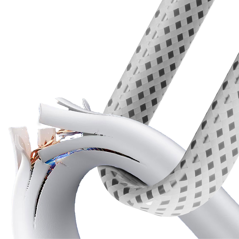 Lenyes LC538 Type-C to Lightning Fast Charging 48D Aramid Fiber Braid Design Data and Charging Cable 27W 1M - 5