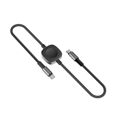 Lenyes LC540 Type-C to Type-C + Akıllı Saat Şarj Kablosu 100W 1.2M Siyah