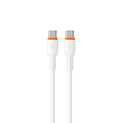 Lenyes LC545 Type-C to Type-C Hızlı Şarj Özellikli Data ve Şarj Kablosu 60W 1M Beyaz