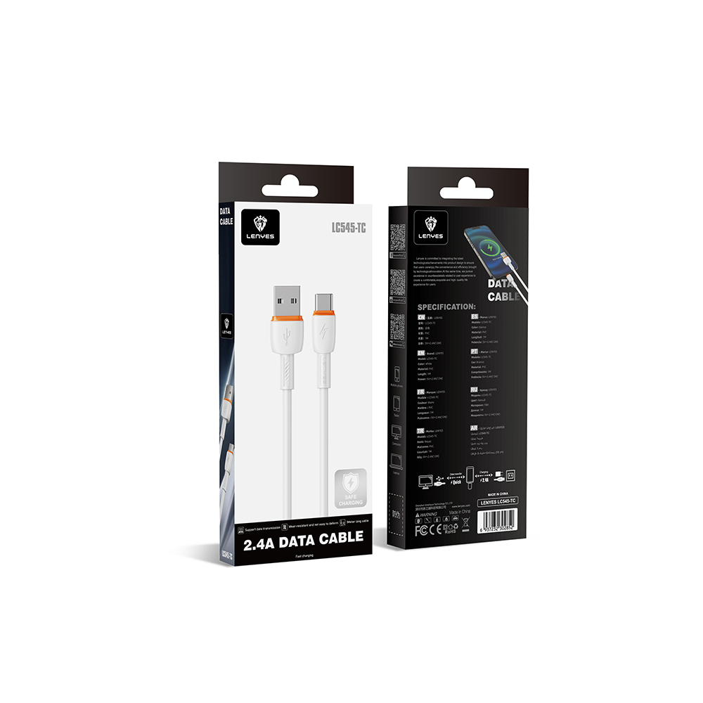 Lenyes LC545 USB to Type-C Fast Charging Data and Charging Cable 12W 1M - 3