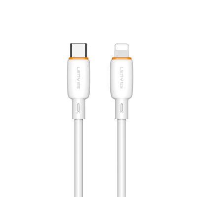 Lenyes LC548-TC-L Type-C to Ligthing Hızlı Şarj Özellikli Data ve Şarj Kablosu 27W 1M Beyaz