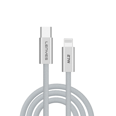 Lenyes LC551 Type-C to Lightning Fast Charging Data and Charging Cable 27W 1M White