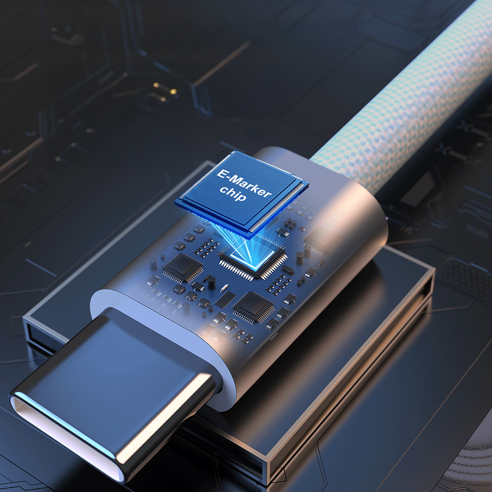 Lenyes LC551 Type-C to Type-C PD Braided Design Fast Charging Data and Charging Cable 60W 1M - 3