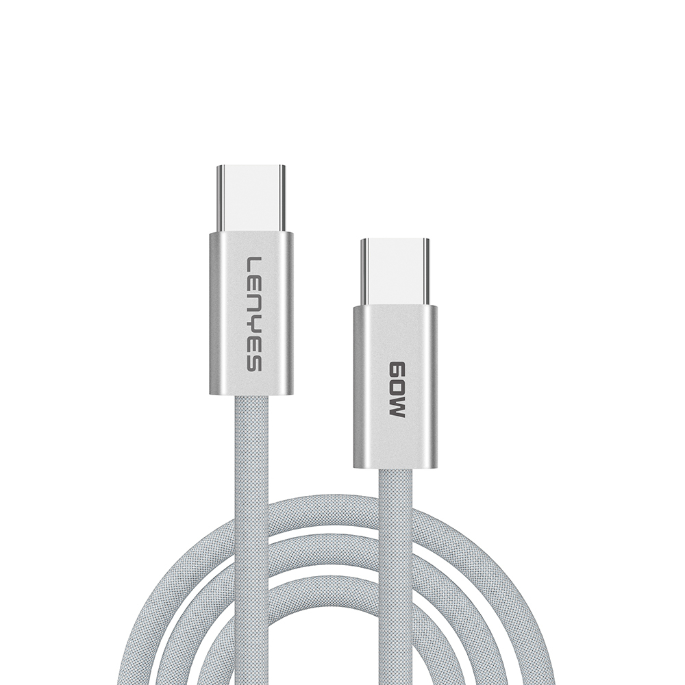 Lenyes LC551 Type-C to Type-C PD Örgü Tasarımlı Hızlı Şarj Özellikli Data ve Şarj Kablosu 60W 1M - 2