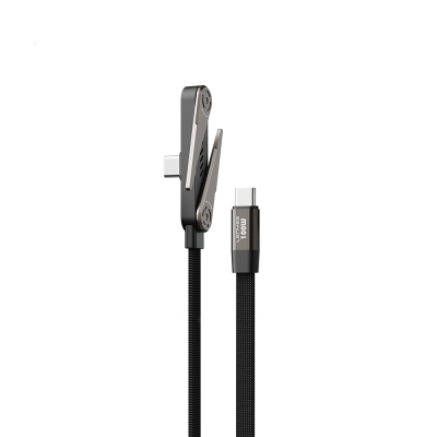 Lenyes LC553 Type-C to Type-C E-MARK Chip Stand Data and Charging Cable 100W 1M Black
