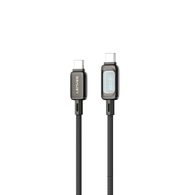 Lenyes LC570 Abyss Mirror Type-C to Type-C Data and Charging Cable 100W 1.2M Black