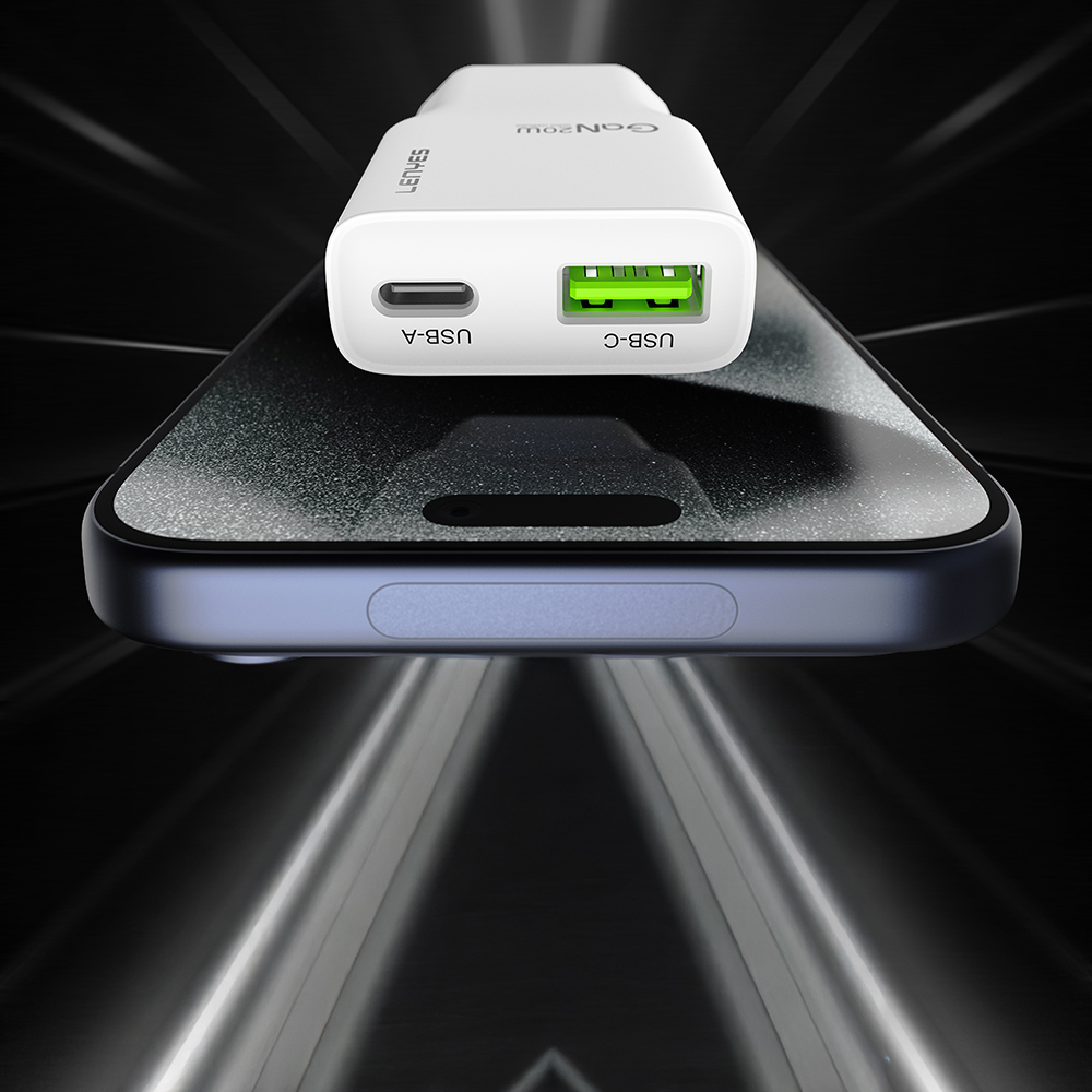 Lenyes LCH11 Series Type-C to Lightning GaN Technology PD Fast Charging Wired Charger Set 20W - 4