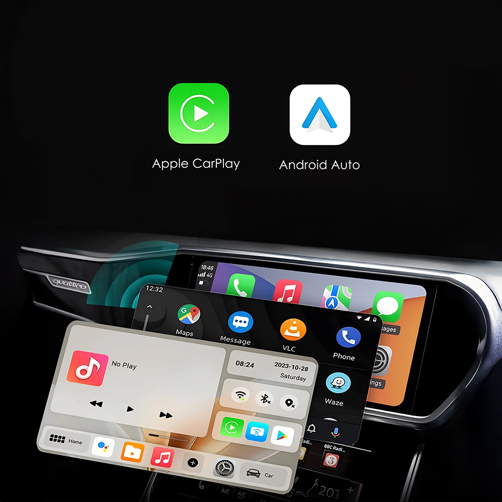 Lenyes LCP02 Android Auto Destekli CarPlay USB Bluetooth 5.0 Wireless Transmitter Adaptör - 5