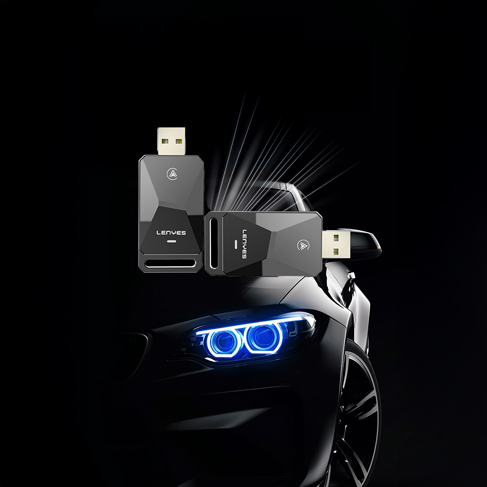 Lenyes LCP02 Android Auto Destekli CarPlay USB Bluetooth 5.0 Wireless Transmitter Adaptör - 7