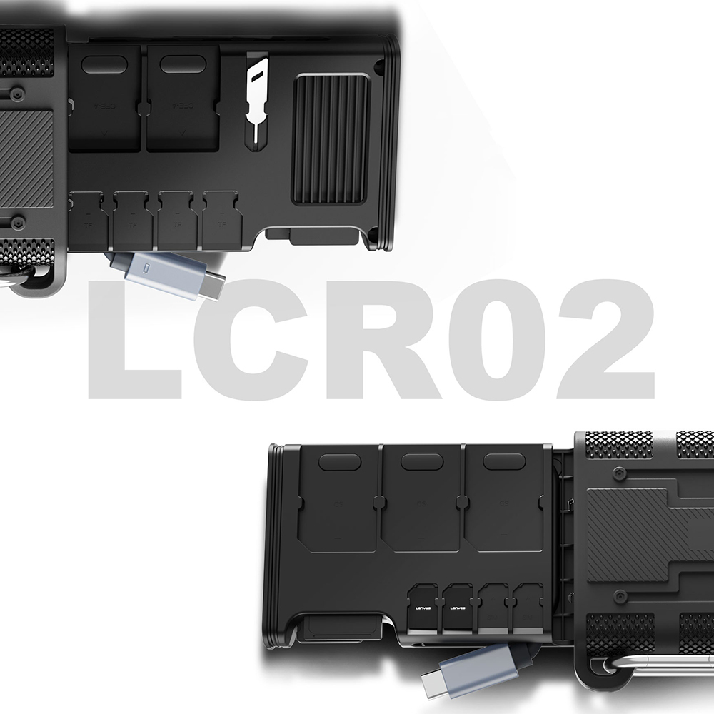 Lenyes LCR02 Type-C Kablolu Su Geçirmez Çoklu Kart Depolama ve Okuyucu Kutusu 10 Gbps - 6