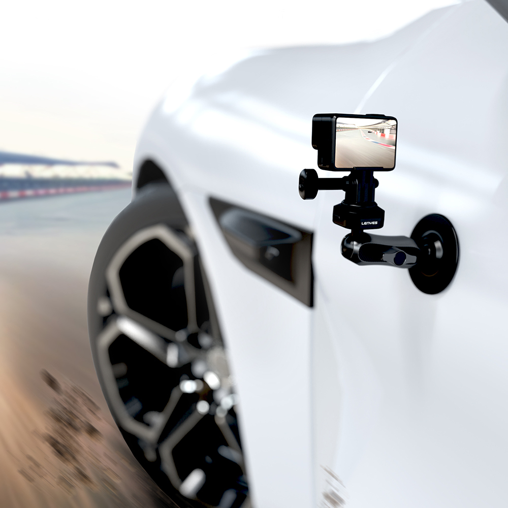 Lenyes LCT104 Telescopic Suction Cup Design Action Camera Holder - 8