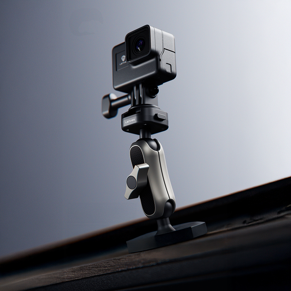 Lenyes LCT105 Telescopic Suction Cup Design Action Camera Holder - 5