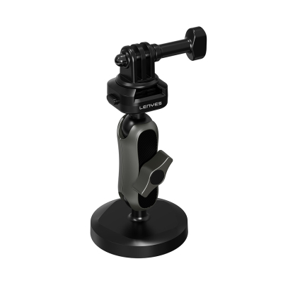 Lenyes LCT105 Telescopic Suction Cup Design Action Camera Holder Black