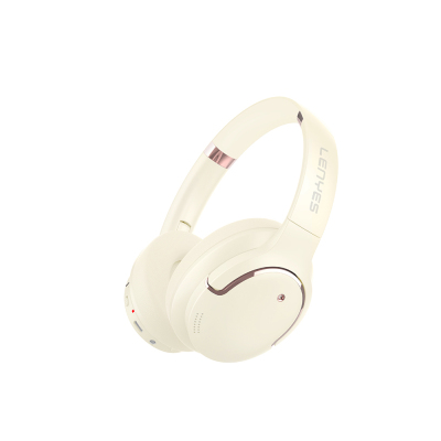 Lenyes LH61 Foldable Design TWS On-Ear Bluetooth Headset v5.4 Cream