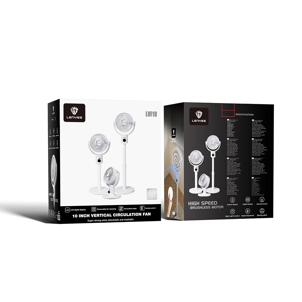 Lenyes LHF10 Digital LED Display 5 Stage Remote Control Extendable Body 10 inch Fan - 11