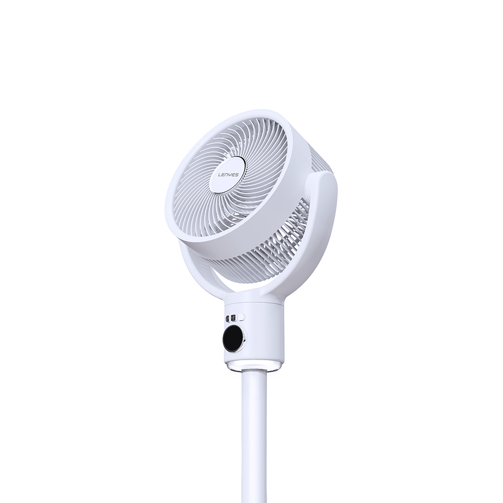 Lenyes LHF10 Dijital LED Göstergeli 5 Kademeli Uzaktan Kumandalı Uzayabilen Gövdeli 10 inç Fan - 2
