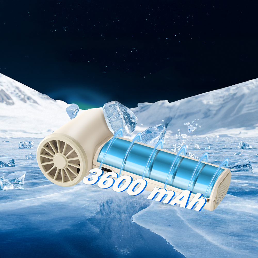 Lenyes LHF19 Dijital LED Göstergeli Yüksek Hızlı Portatif Soğutucu El Fanı - 6