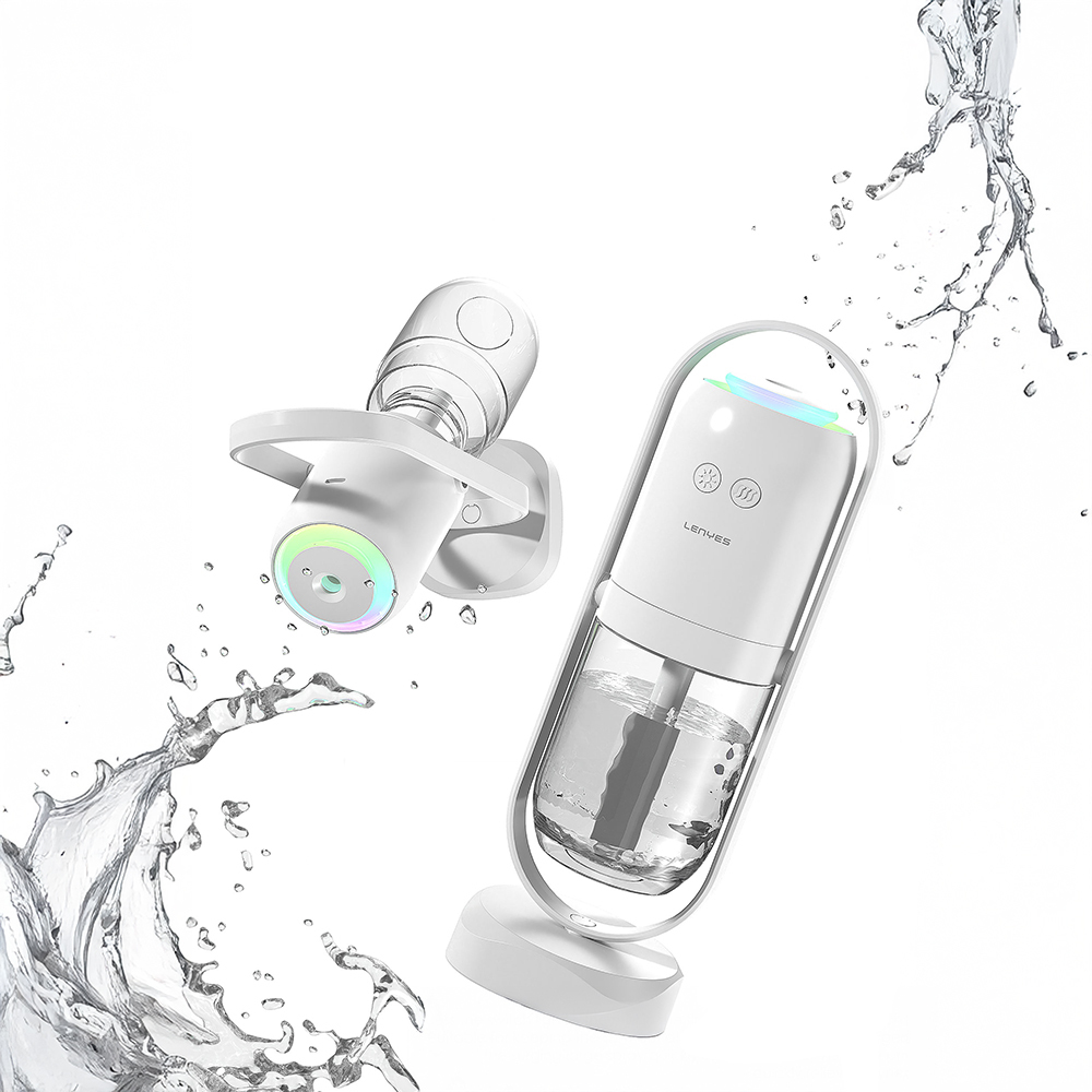 Lenyes LHU04 Hourglass Type 360 ​​Degree Rotatable RGB Atmosphere Light Silent Air Humidifier - 4