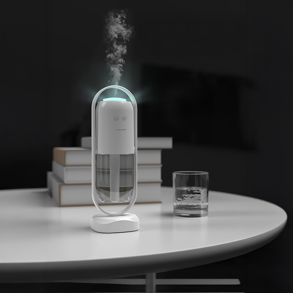 Lenyes LHU04 Hourglass Type 360 ​​Degree Rotatable RGB Atmosphere Light Silent Air Humidifier - 8