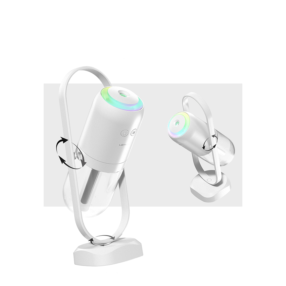 Lenyes LHU04 Hourglass Type 360 ​​Degree Rotatable RGB Atmosphere Light Silent Air Humidifier - 5