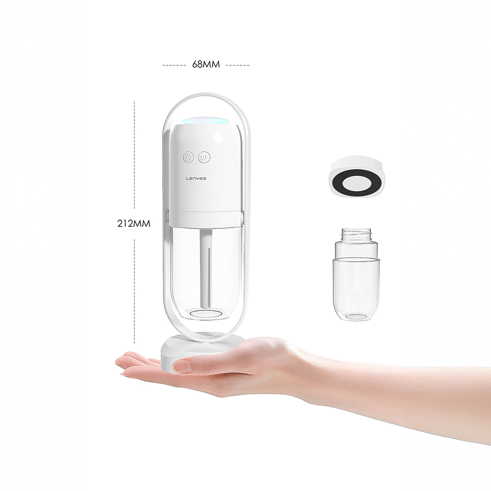Lenyes LHU04 Hourglass Type 360 ​​Degree Rotatable RGB Atmosphere Light Silent Air Humidifier - 3