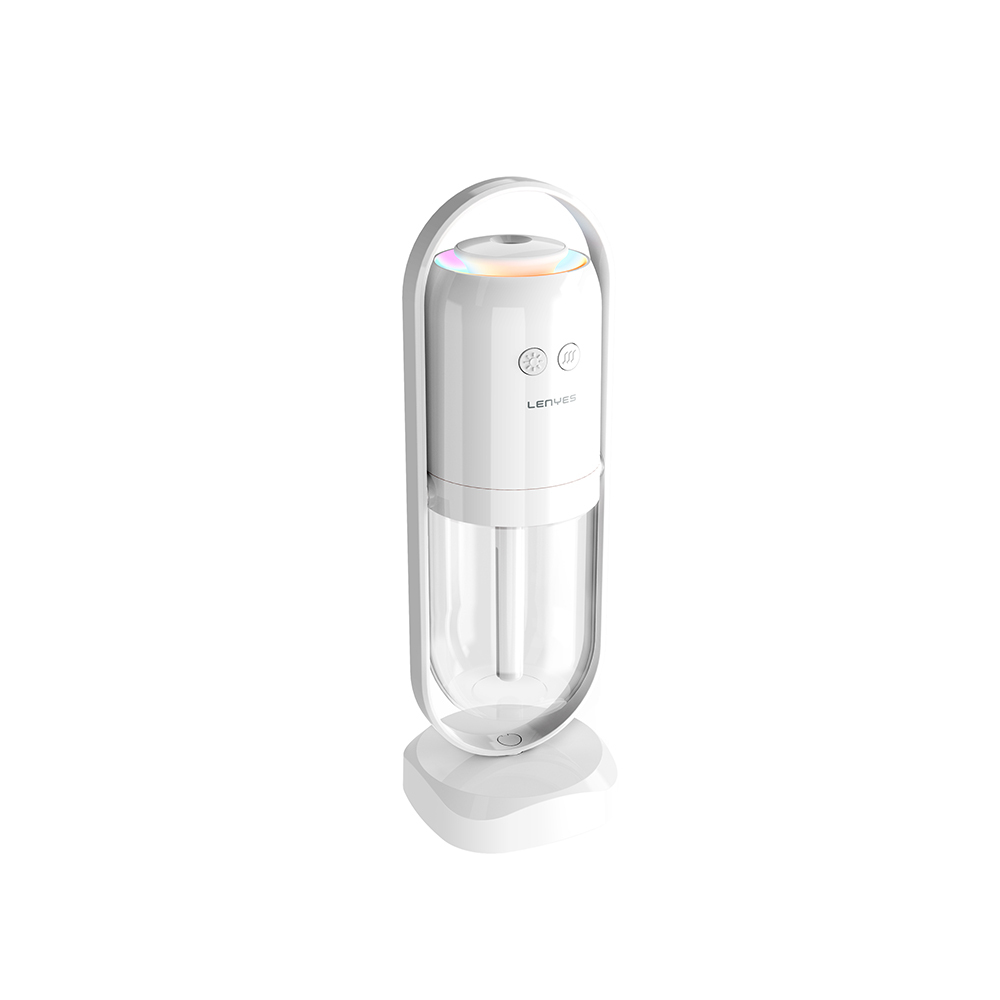 Lenyes LHU04 Hourglass Type 360 ​​Degree Rotatable RGB Atmosphere Light Silent Air Humidifier - 2