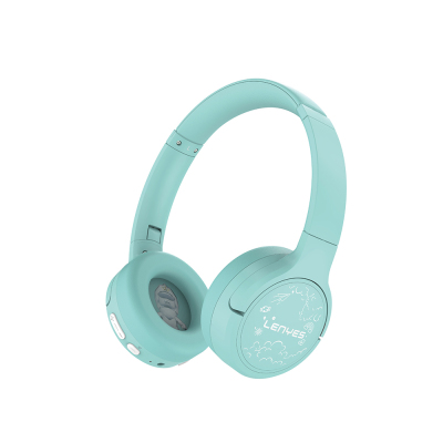 ​Lenyes LKH31 Adjustable Children's Headphones On-Ear Wired and Bluetooth v5.4 Green