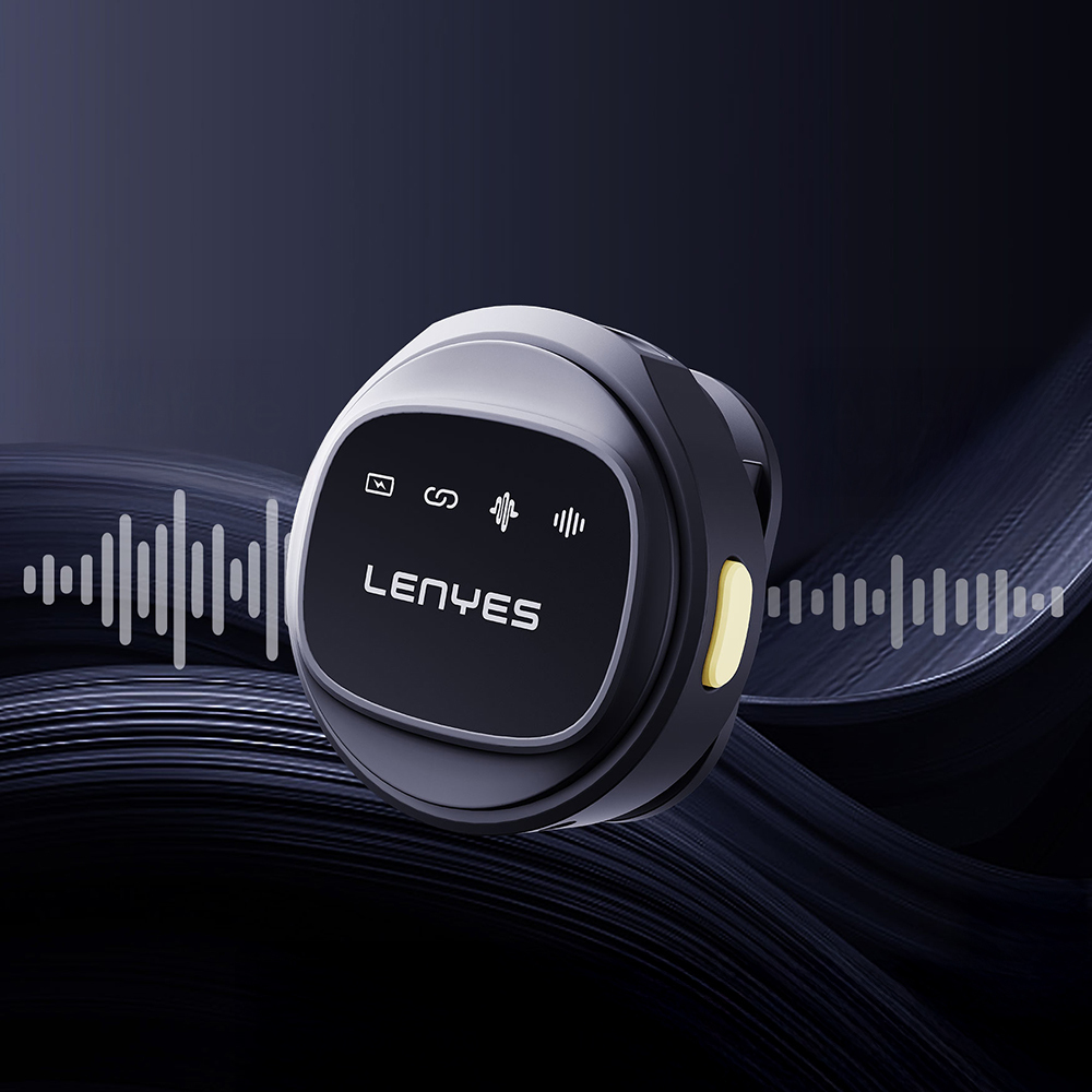 Lenyes LM204-L Type-C Şarj Portlu Akıllı Gürültü Engelleyicili Lightning Bağlantılı Kablosuz Yaka Mikrofonu - 8