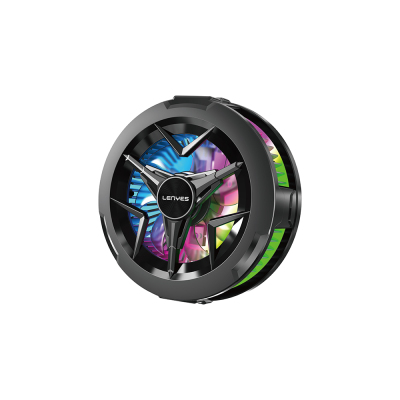 Lenyes LPC203 RGB Illuminated Aluminum Phone Cooling Fan Black