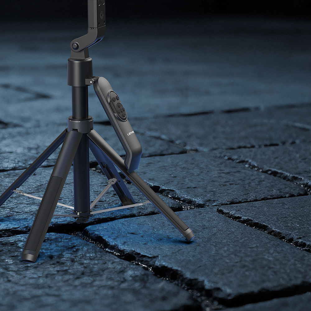 Lenyes LPH119 Yapay Zeka Destekli Dolgu Işıklı Kumandalı 360 Derece Dönebilen Selfie Çubuğu ve Tripod - 4