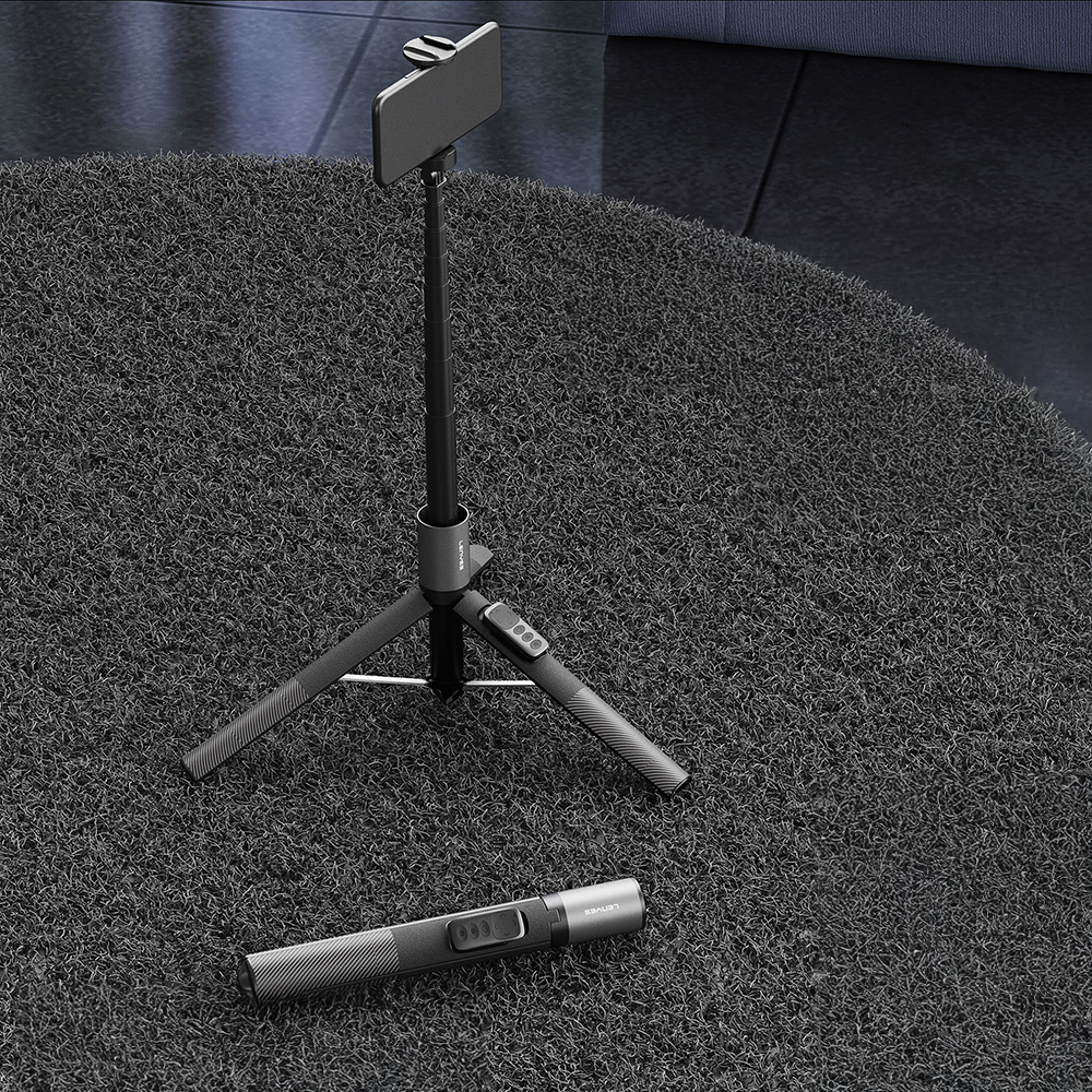 Lenyes LPH127 360 Dönebilen Bluetooth Kumandalı Tripod ve Selfie Çubuğu - 3