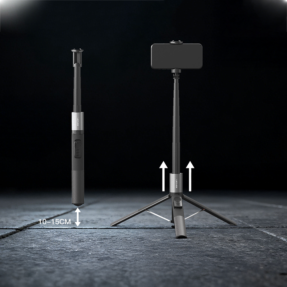 Lenyes LPH127 360 Rotating Bluetooth Remote Tripod and Selfie Stick - 4